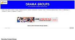 Desktop Screenshot of dramagroups.com