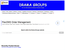 Tablet Screenshot of dramagroups.com